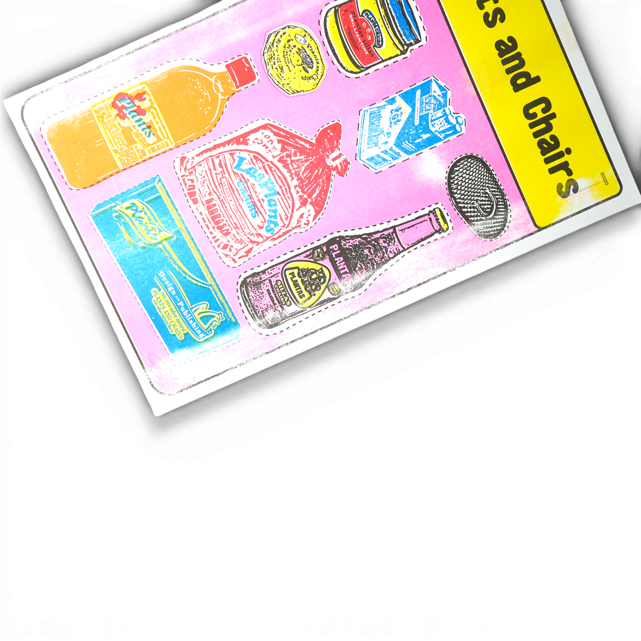 "Productos De la Media Luna" Poster | Risograph