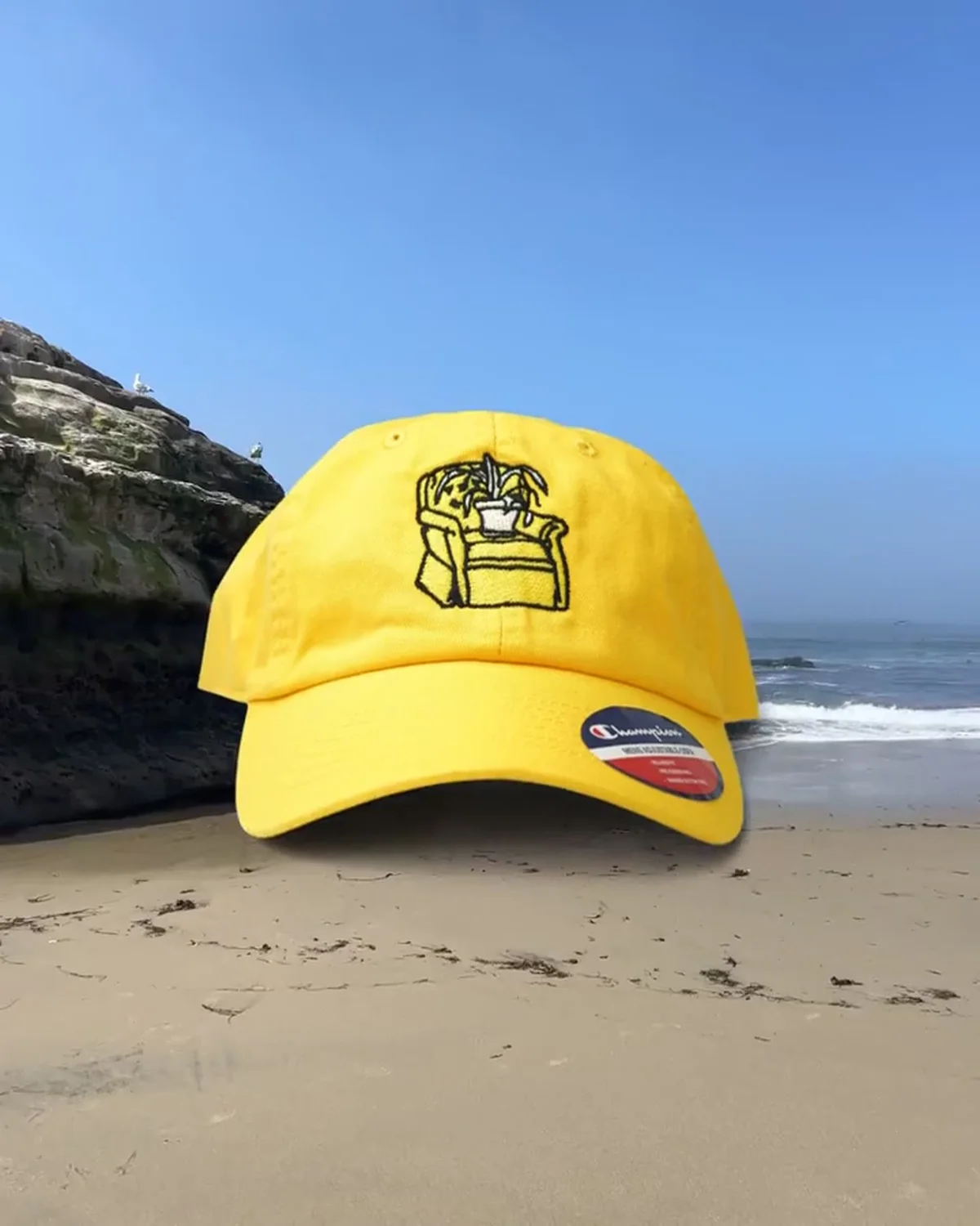 Plant on Chair Iconic Cap | Yellow photo 2