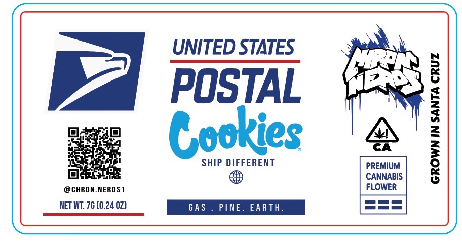 Postal Cookies 7g strain label