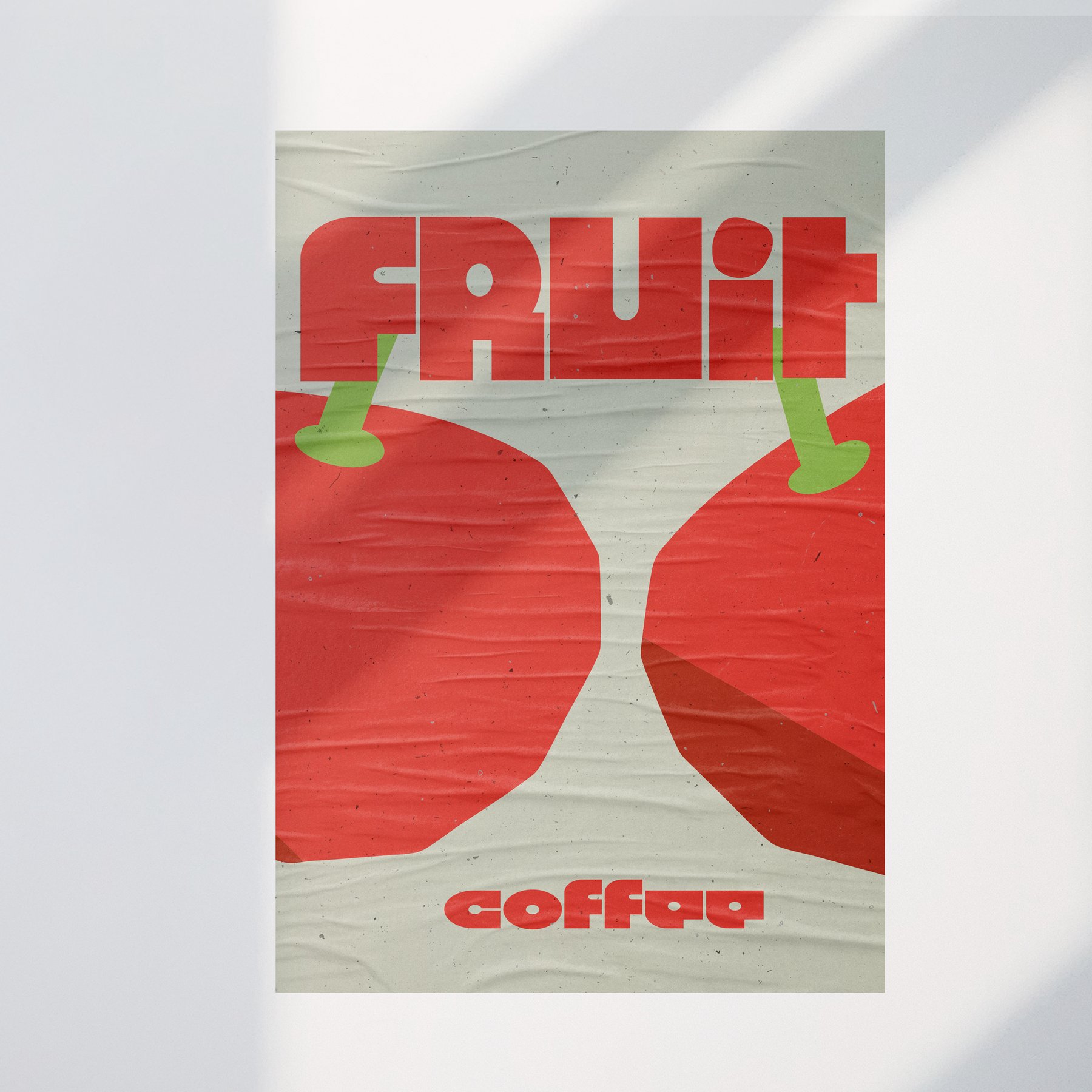 Wheatpasted FRUIT Coffee posters