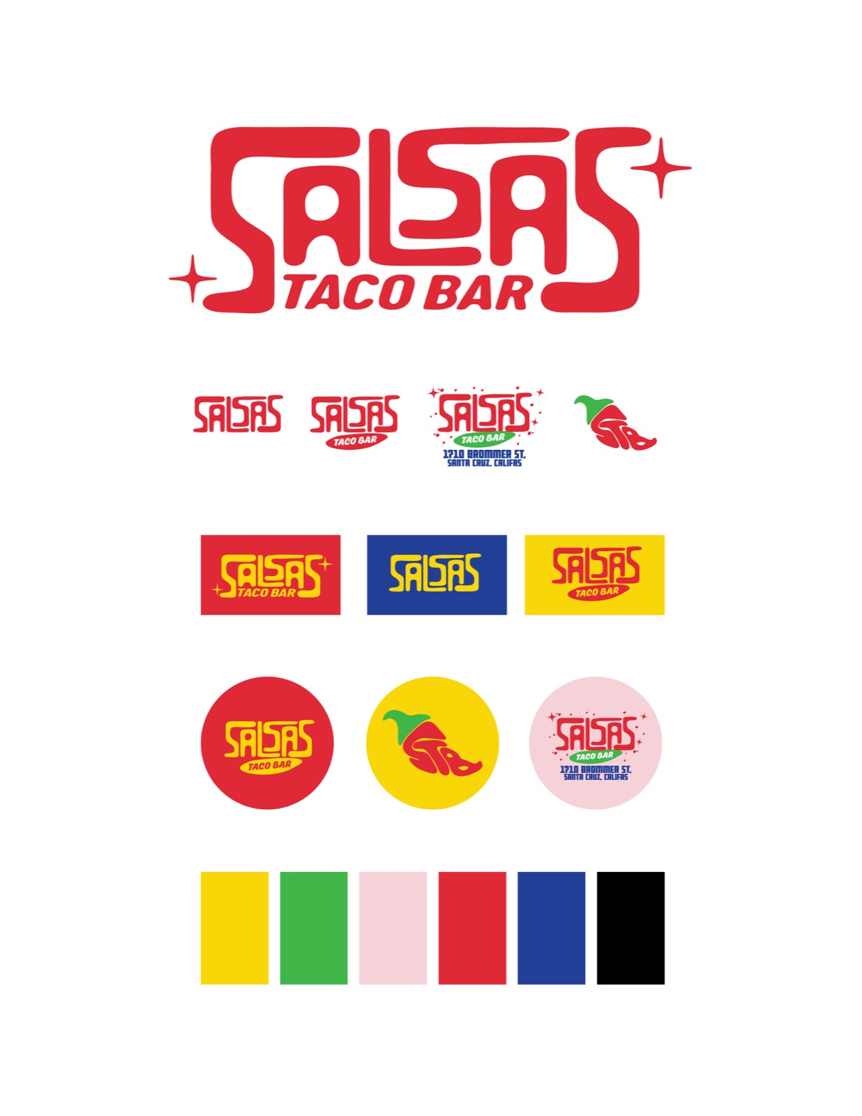 Salsa's Taco Bar brand guide spread