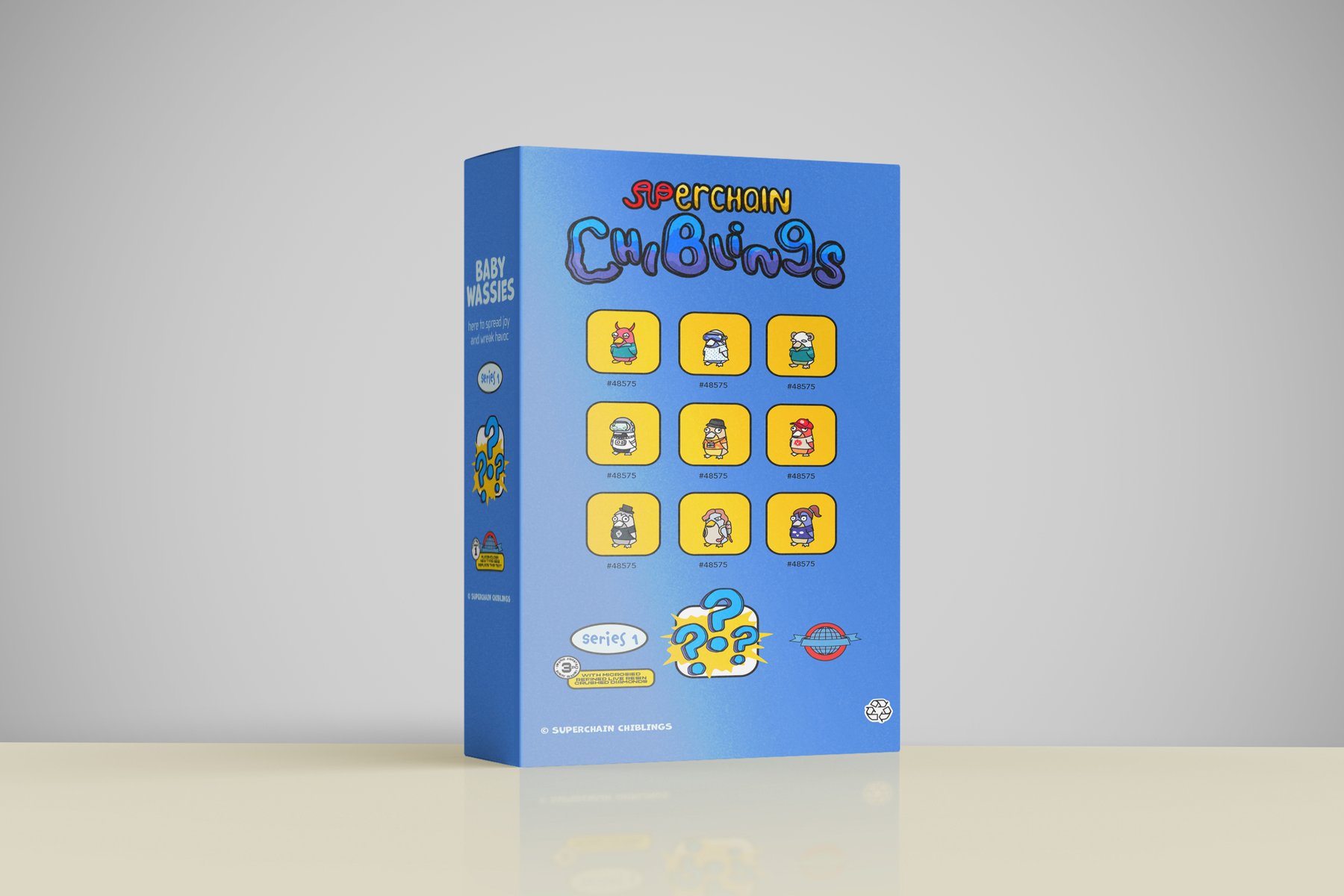 Chiblings cereal box, alternate character